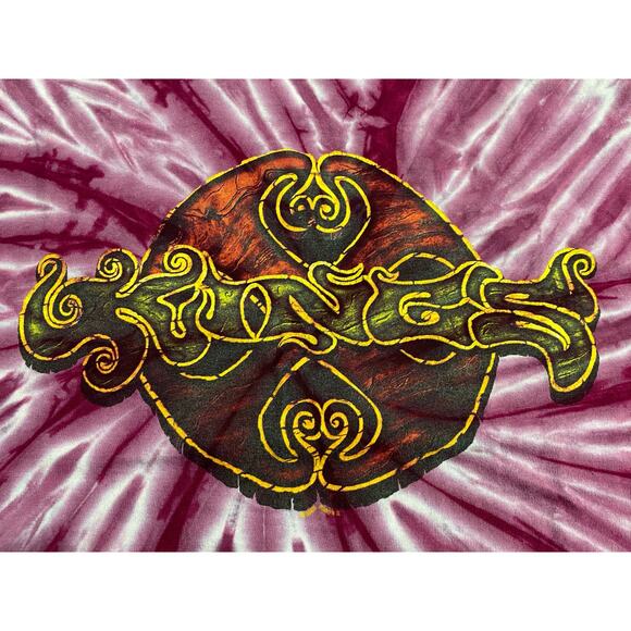 KINGS Sunboy Tie-Dye Turtle Tee Pink Spiral Size Large Hand Dyed Graphic Shirt - Picture 10 of 11